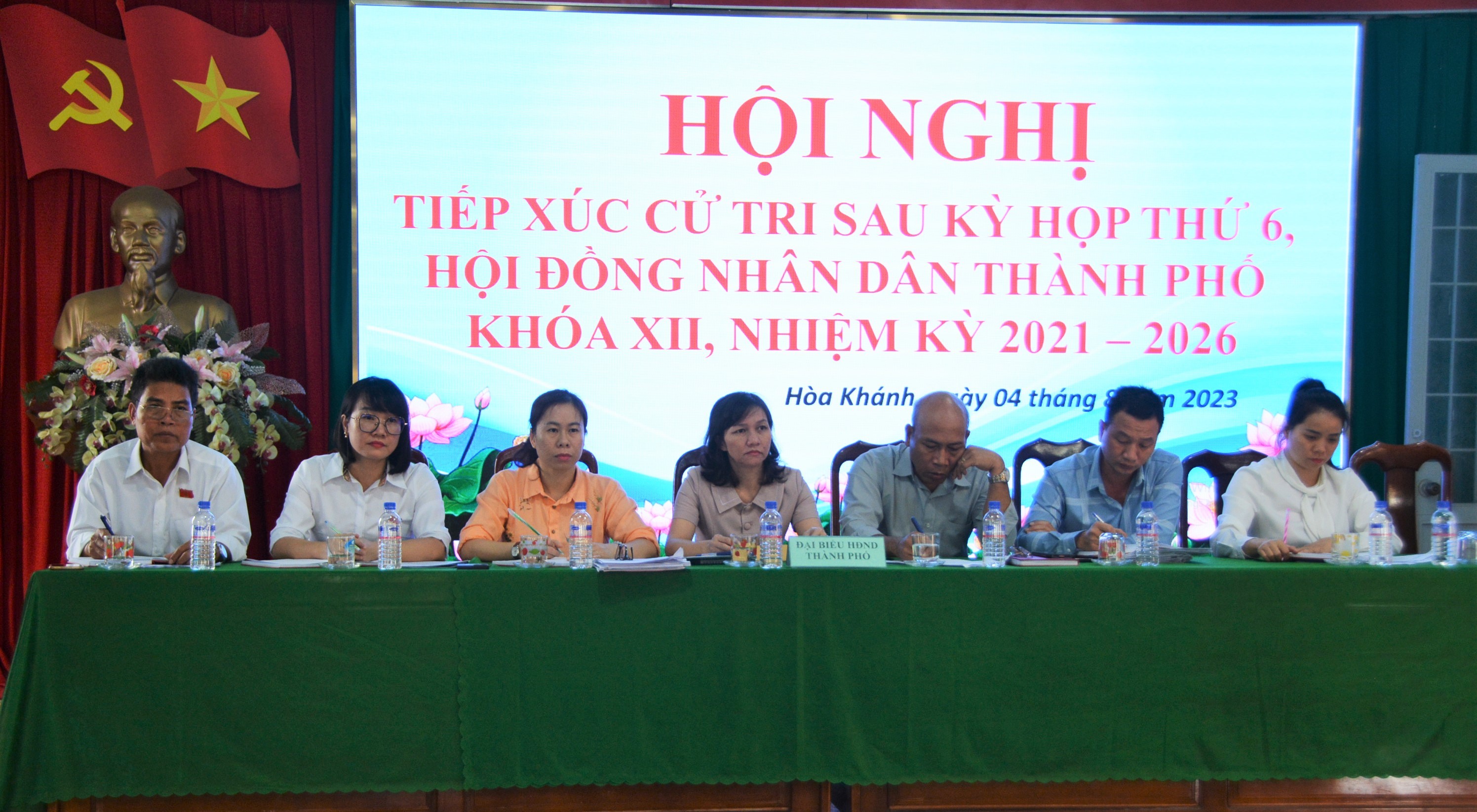 Hội nghị tiếp xúc cử tri sau kỳ họp thứ sáu, HĐND thành phố Buôn Ma Thuột khóa XII, nhiệm kỳ 2021 – 2026 tại xã Hòa Khánh